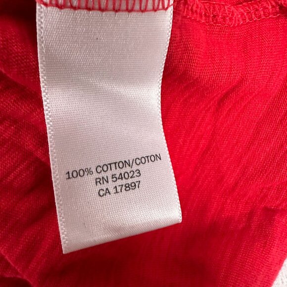 Banana Republic Men's Graphic T-Shirt Size XL Red Short Sleeved Crew Neck - Picture 5 of 6